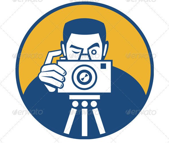 Photographer-With-Camera-Retro