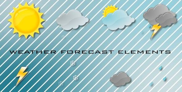 Weather Forecast Elements Pack