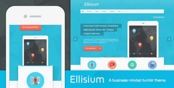 Ellisium A Business Minded Tumblr Theme
