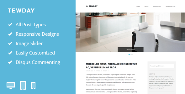 Tewday A Responsive Template