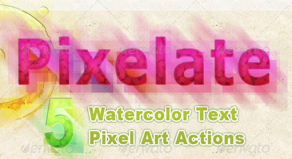 Watercolor-Text-Pixelate-Effect