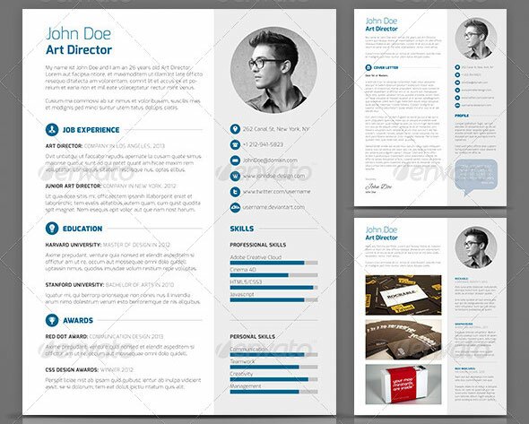 20 creative resume cv indesign templates  u2013 design freebies