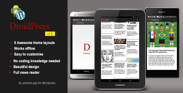 DroidPress Android app for WordPress