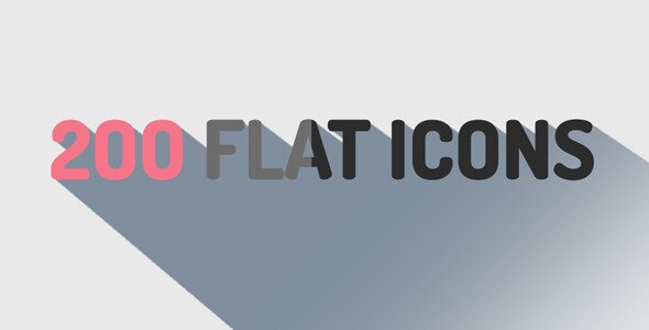 200 Flat Icons