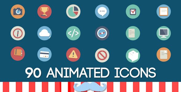 90 Animated Icons Pack