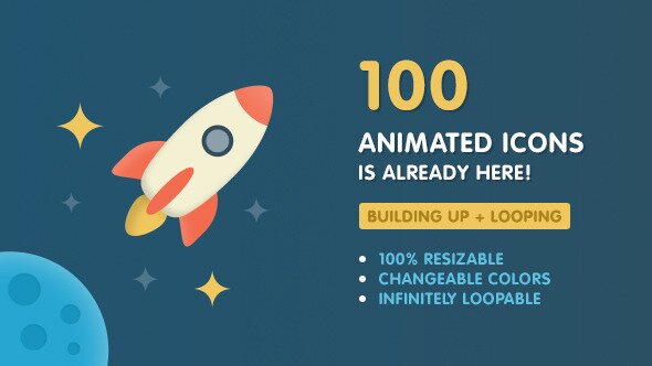 Ballicons 100 animated icons