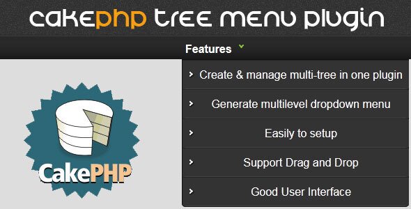 CakePHP Tree manage build multilevel menu plugin