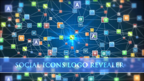 Social Icons Logo Revealer
