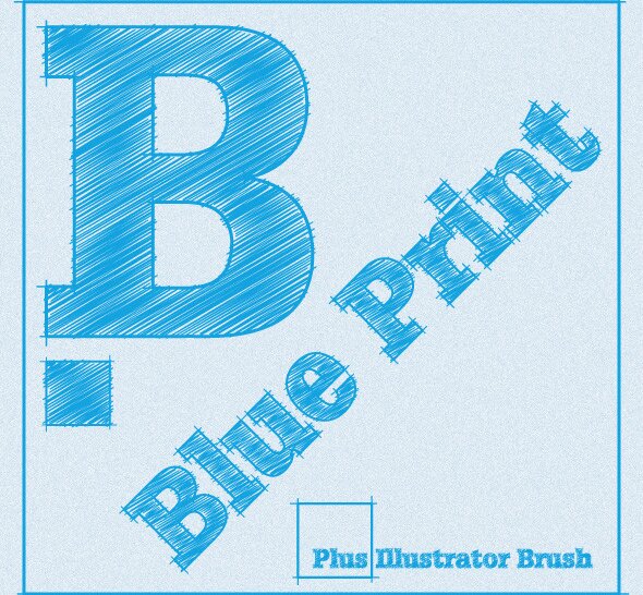 Blue-Print-Illustrator-Graphic-Style-plus-AI-Brush
