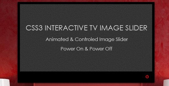 CSS3 Interactive TV Image Slider