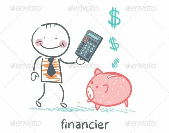 Financier-With-a-Calculator-and-Piggy-Bank