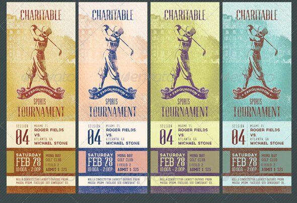 Charitable-Sports-Event-Ticket-Template