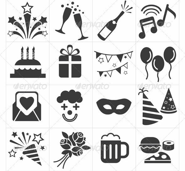 Party-Celebration-Icons