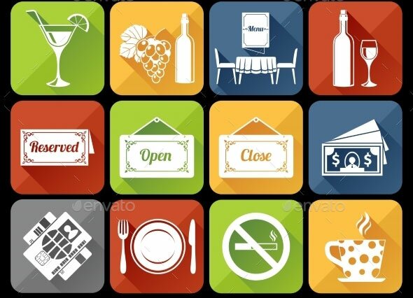 Restaurant-Icons-Set