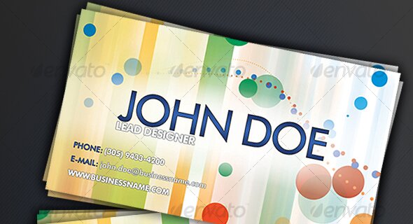 09 Colorful Business Card