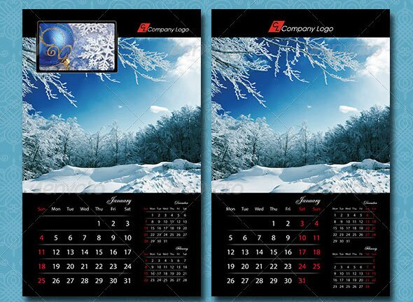 2015-Black-Calendar-template
