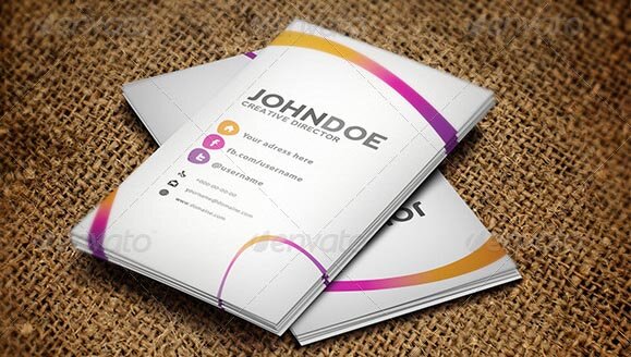 Colorful Business Card template 2012