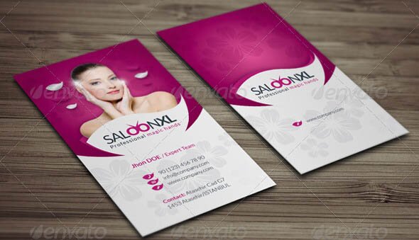 Saloon Business Card Template