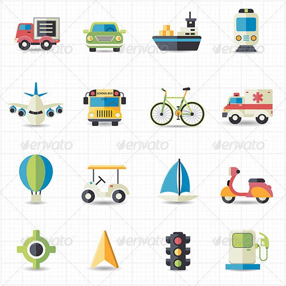Transportation Icons 01