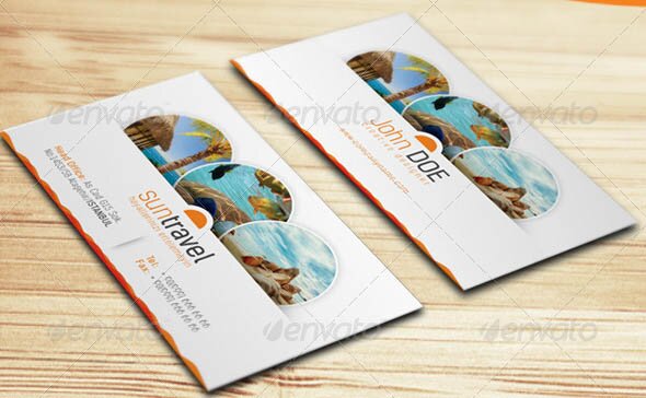 Travel Tours Business Card Template