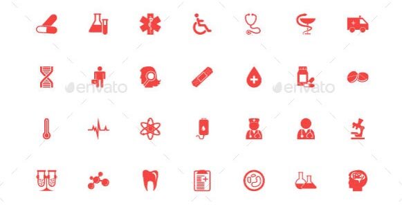 100 Medical Icons