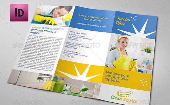 Cleaning Services Company Brochure Tri-Fo