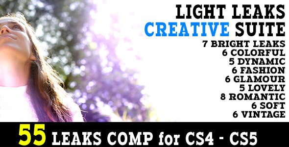 Light Leaks Creative Suite 55 Animations