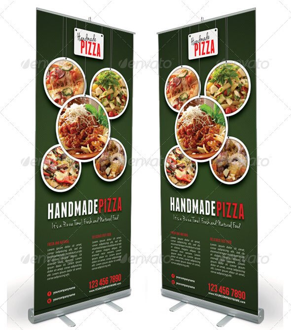 Food And Pizza Menu Banner Template 03