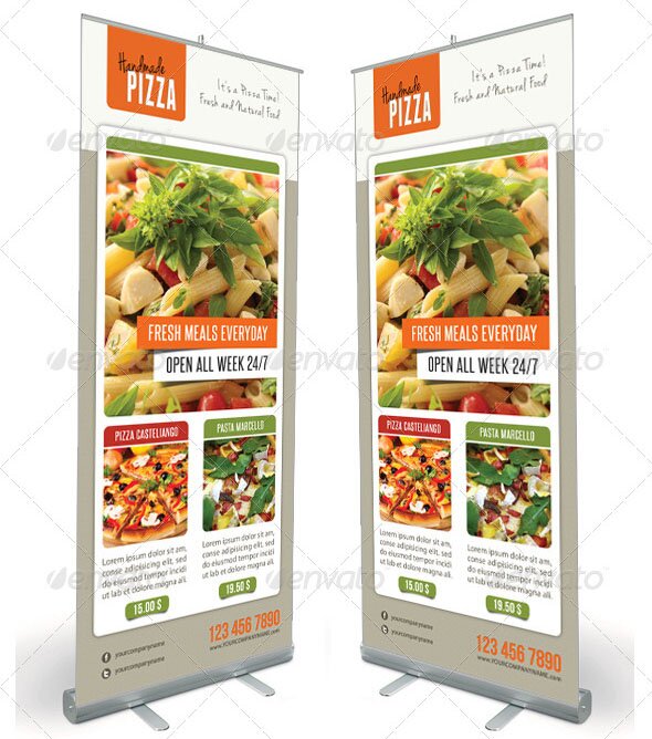 Food And Pizza Menu Banner Template 05