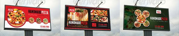 Food And Pizza Outdoor Banner Bundle