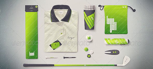 Golf Company Identity Mock-up
