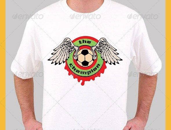 football champion t-shirt design