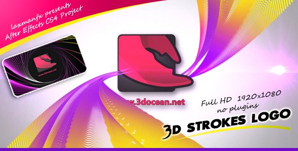 3D Strokes Logo