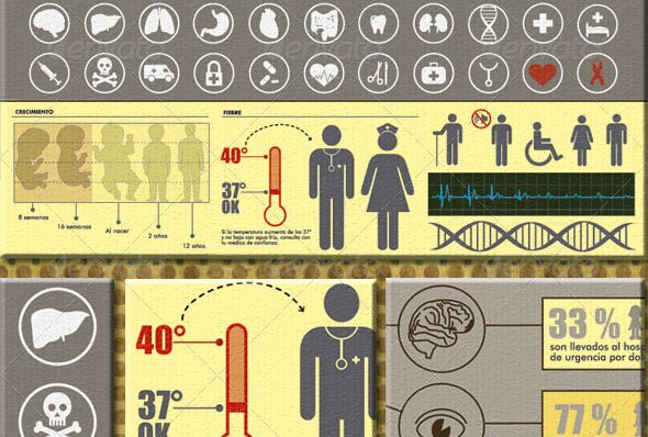 Icons Health Infographic Style