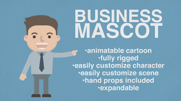 Business Mascot Animated Cartoon