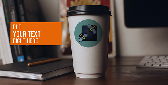 Coffee Polaroid Logo Reveal
