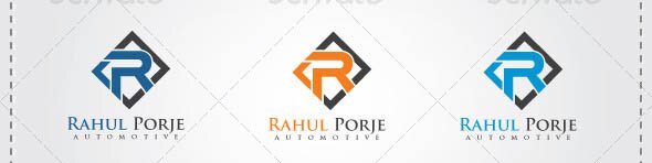 R Letter Automotive Logo Template