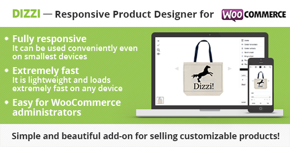 Dizzi - Responsive Product Designer for WooCommerce
