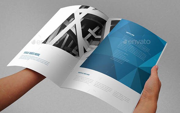 Abstract Architecture Vertical Brochure