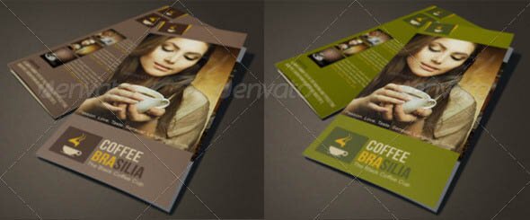 Coffee Brochure Design Tri-Fold