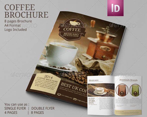 Coffee Brochure Template A4