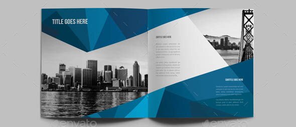 Square Abstract Architecture Brochure