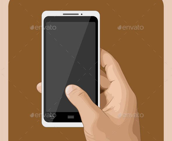 Hand holding Smart Phone