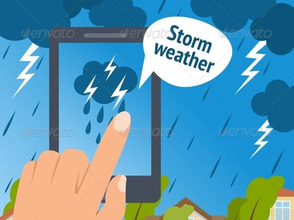 Weather Smart Phone Storm