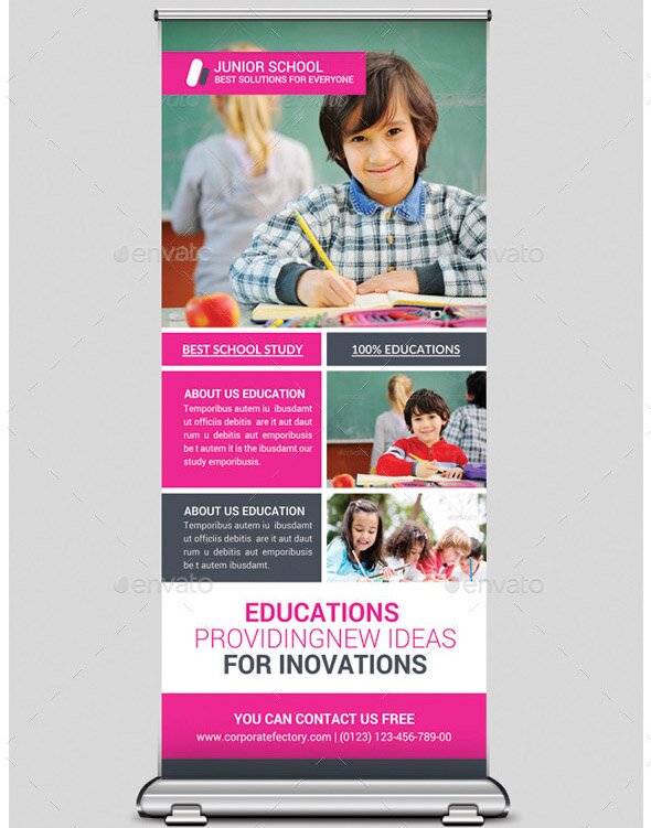 junior-school-education-rollup-banners