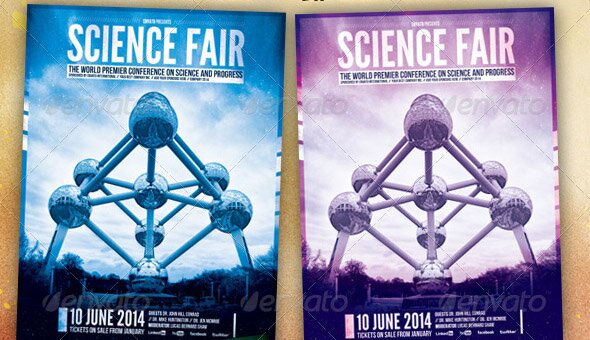 science-scientific-congress-flyer