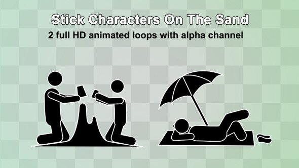 stick-characters-on-the-sand