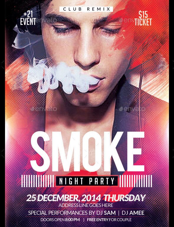 smoke-night-party-flyer