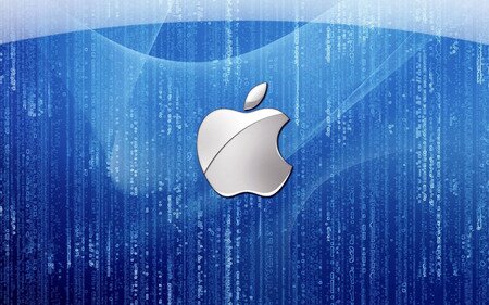 Apple bluelogo - Apple, apple bluelogo