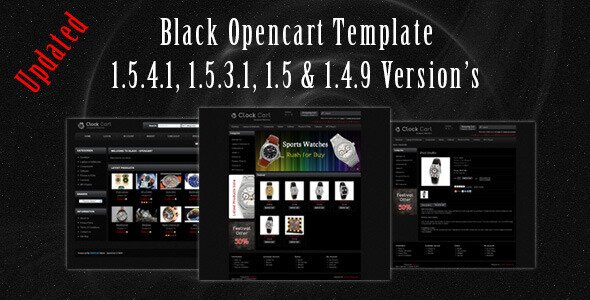 black-opencart-template